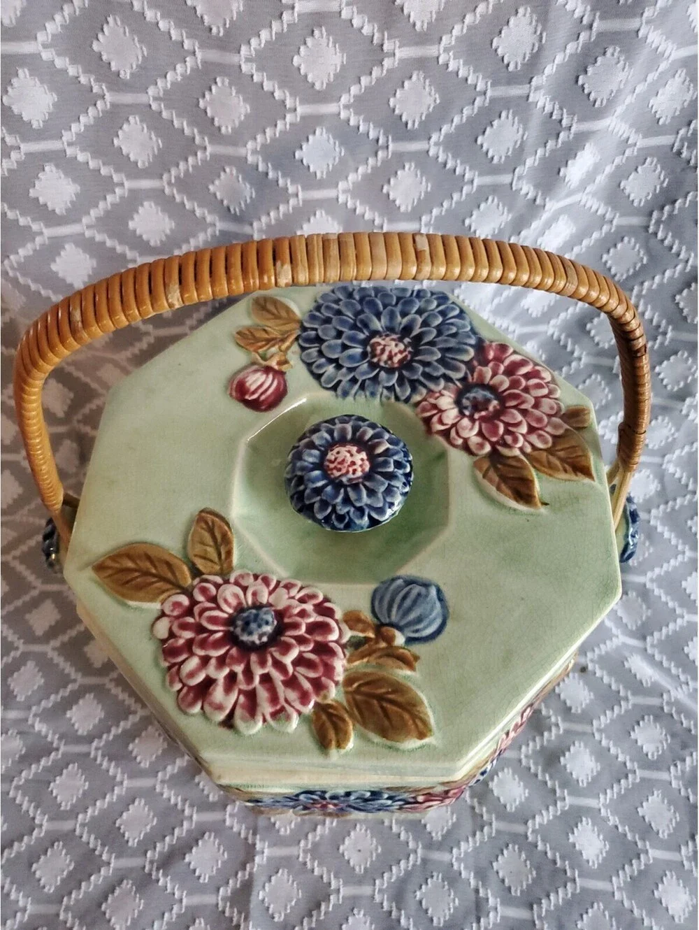 Vtg Japanese Biscuit Jar